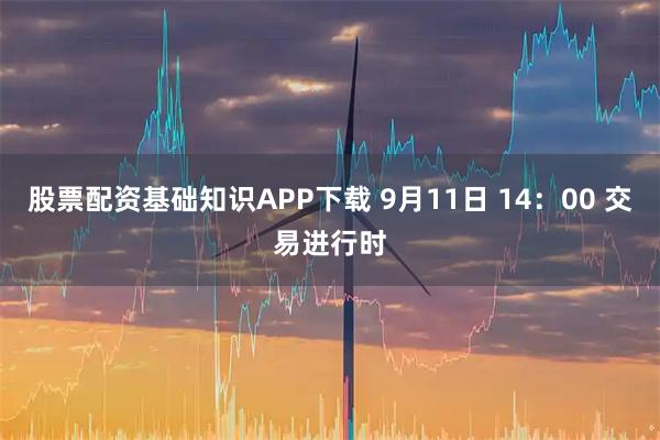 股票配资基础知识APP下载 9月11日 14：00 交易进行时
